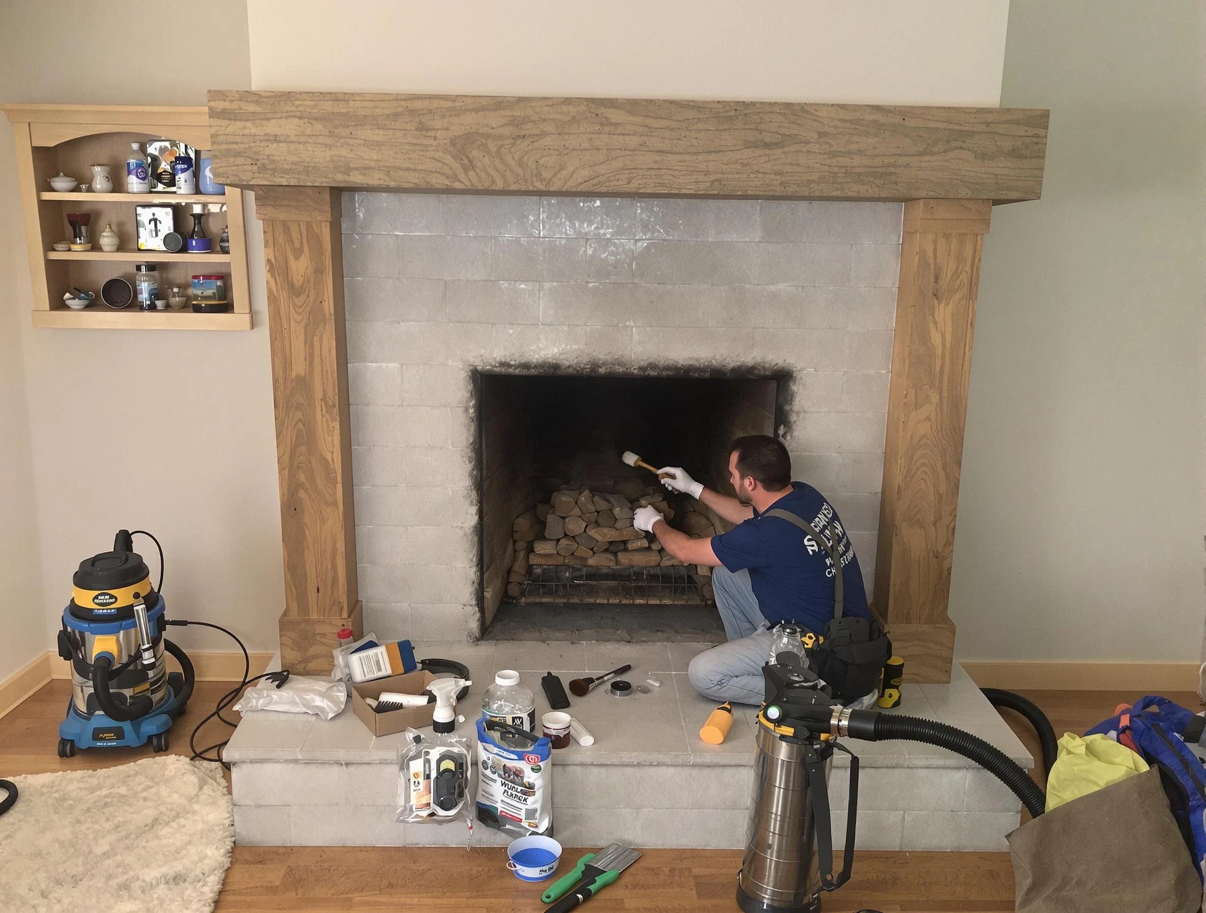 Detailed creosote removal process by Orem Chimney Sweep in Orem, UT