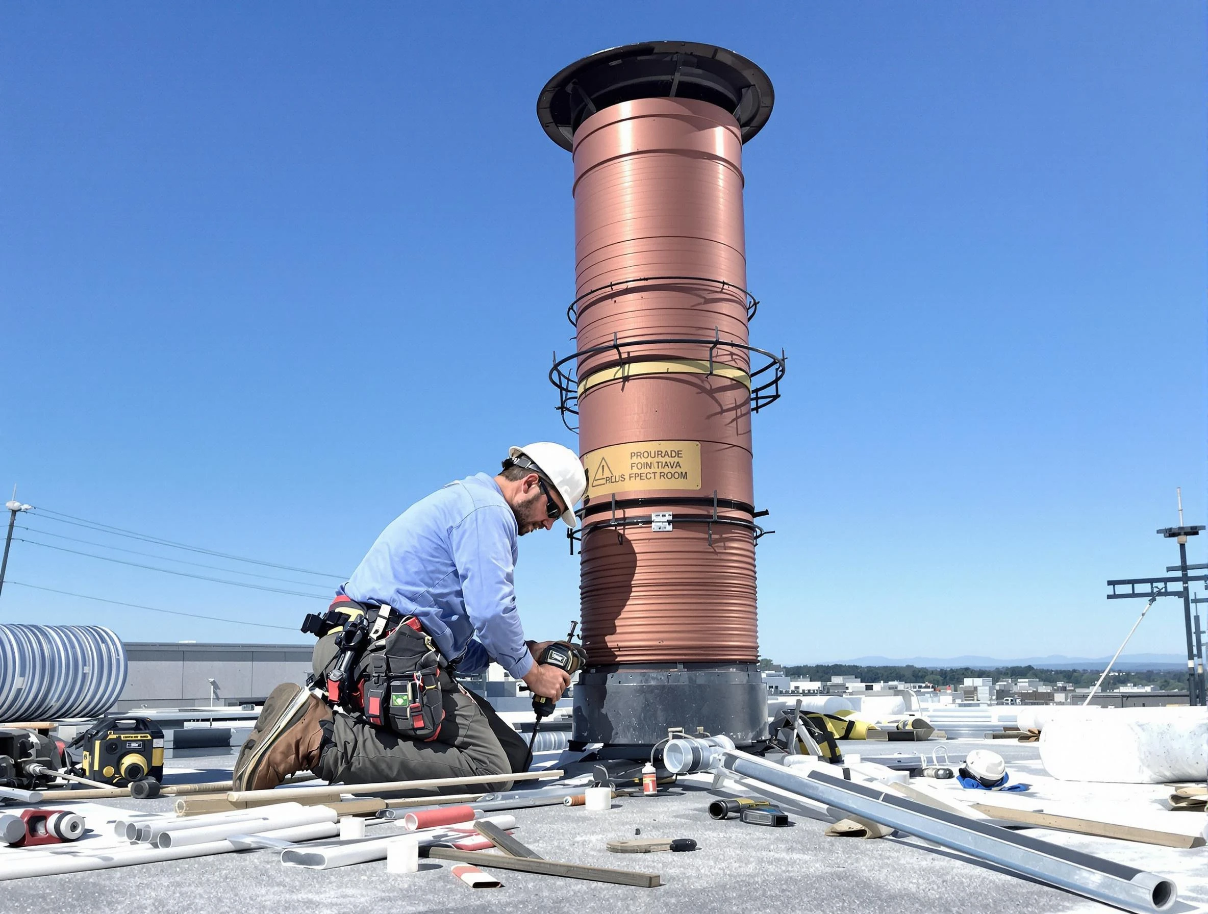 Installed chimney liner by Orem Chimney Sweep in Orem, UT