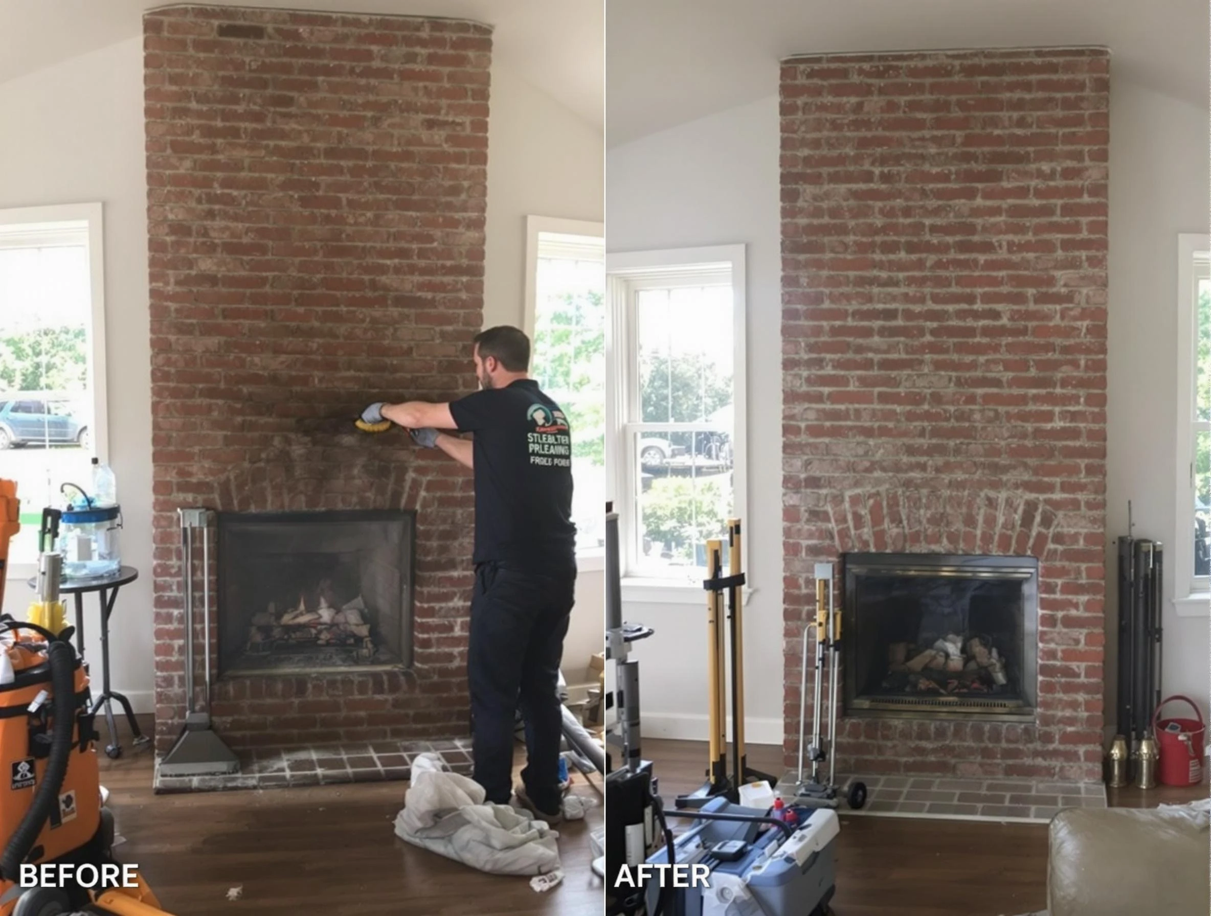 Finished chimney sweeping service by Orem Chimney Sweep in Orem, UT