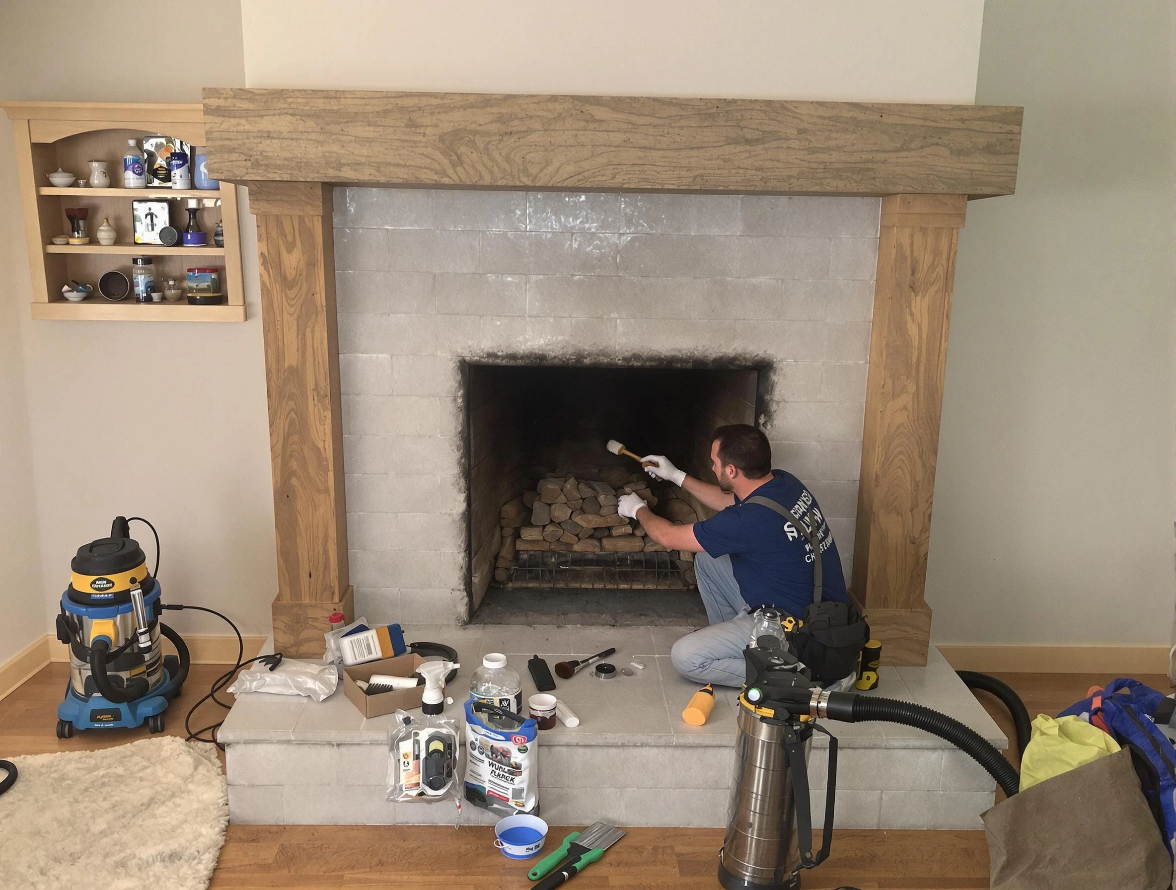 Detailed creosote removal process by Orem Chimney Sweep in Orem, UT