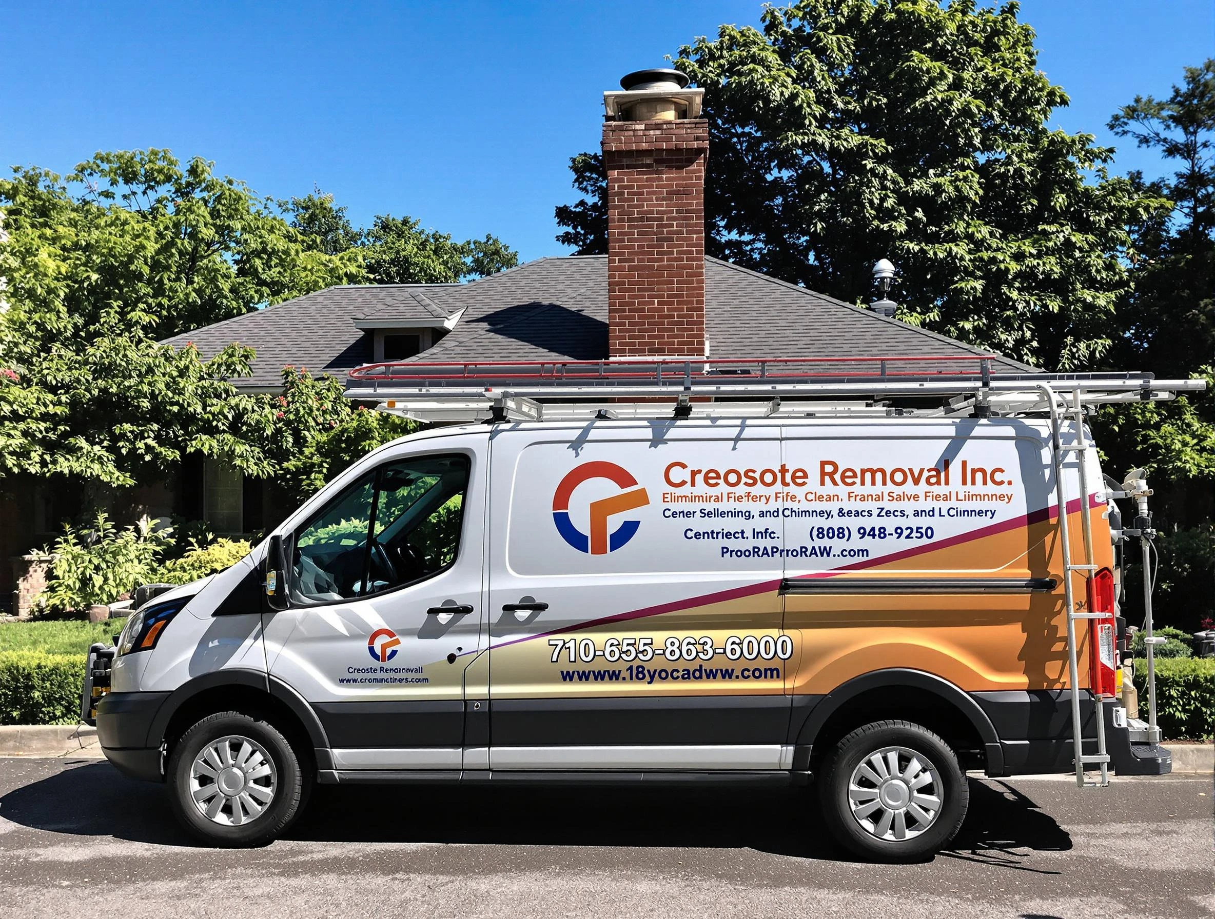 Orem Chimney Sweep technician removing creosote safely in Orem, UT